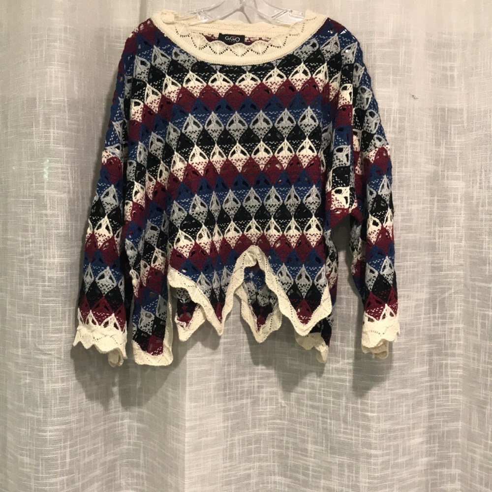 Colorful Crochet Sweater